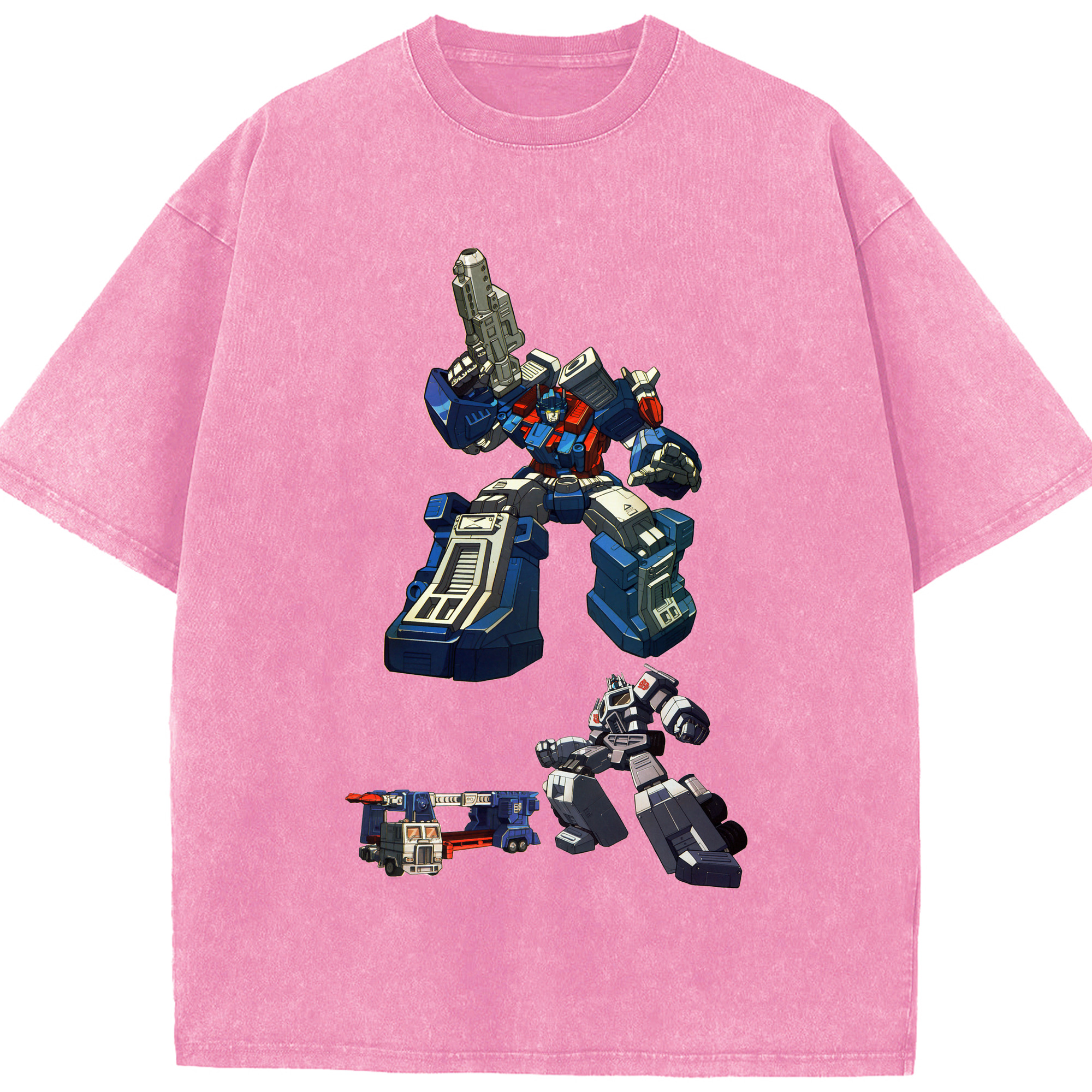 （画像用）  綿100% ヴィンテージ風 半袖Tシャツ（フロントプリント）